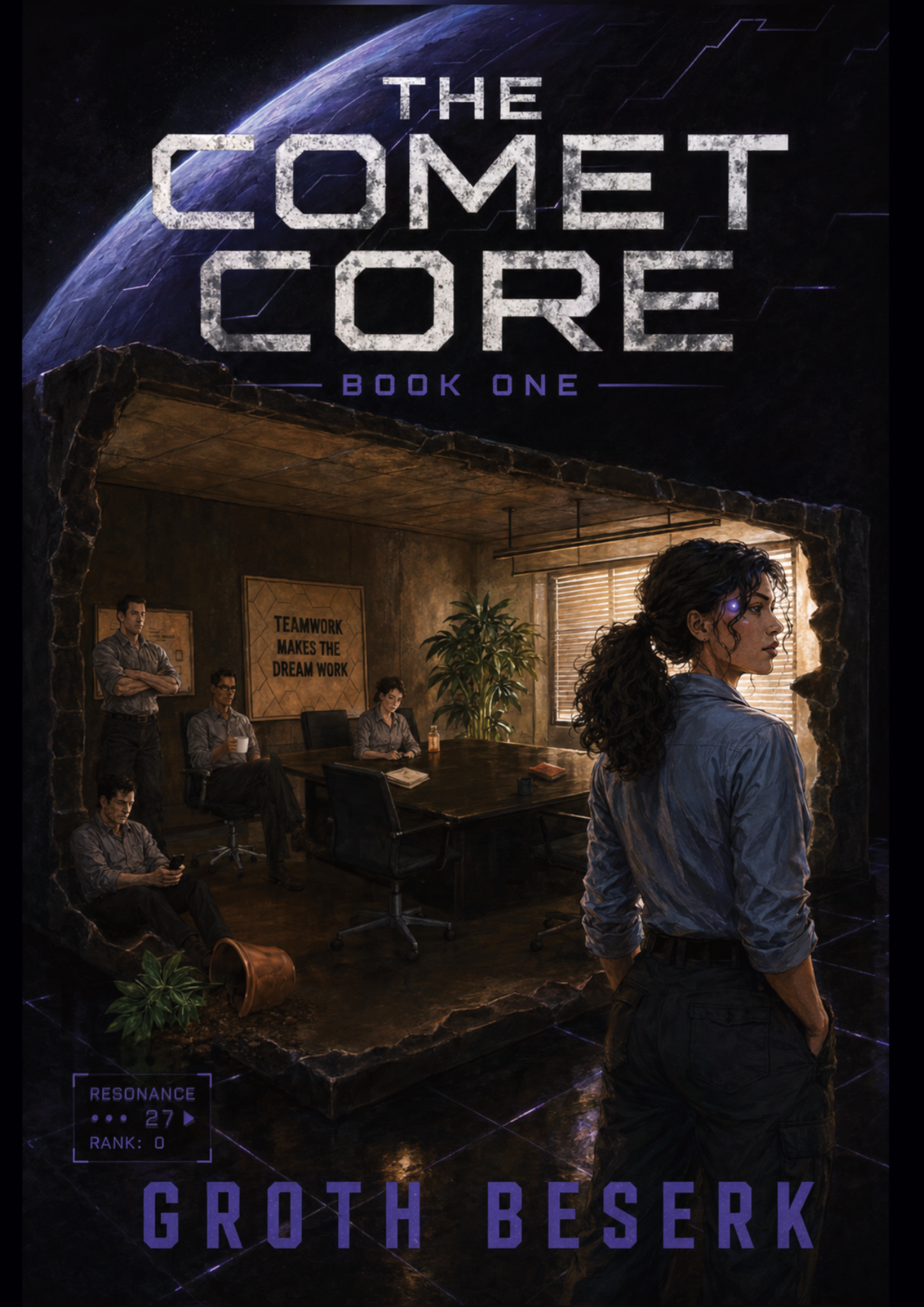 Final front cover for The Comet Core